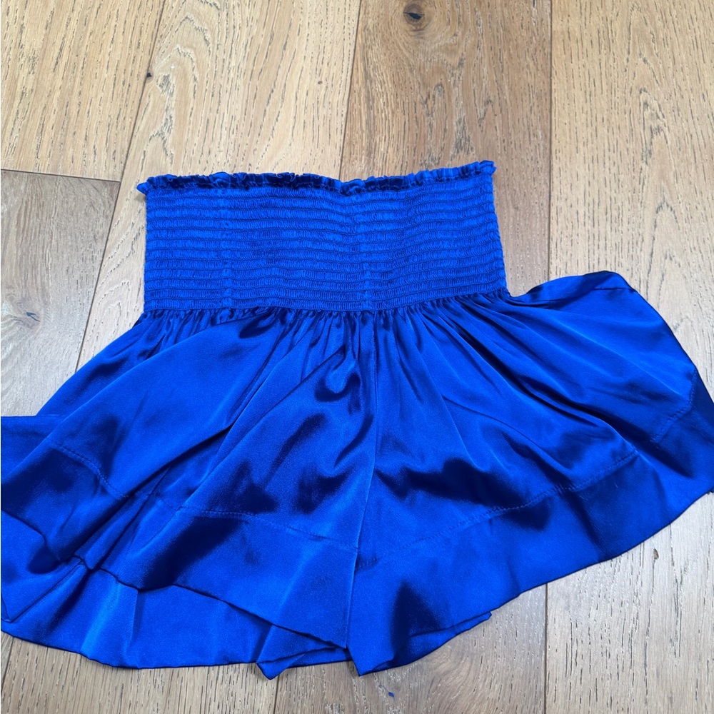KOCH Elegant Blue Satin Skort